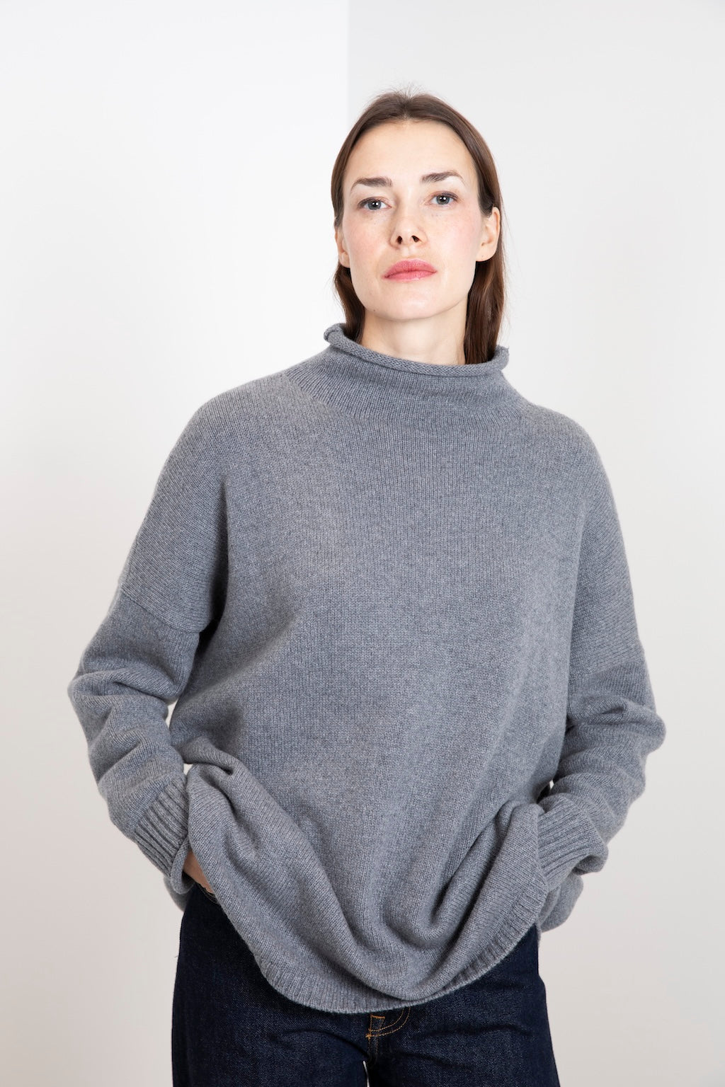 CASHMERE ROLL-NECK SWEATER PORFIDO