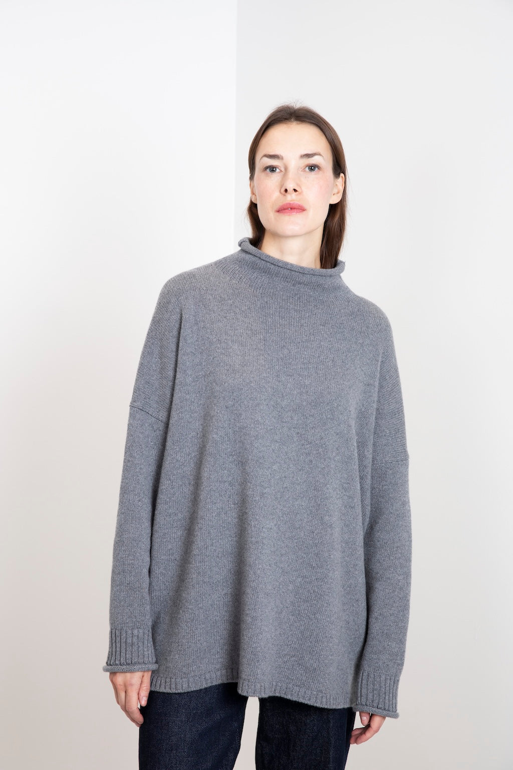 CASHMERE ROLL-NECK SWEATER PORFIDO