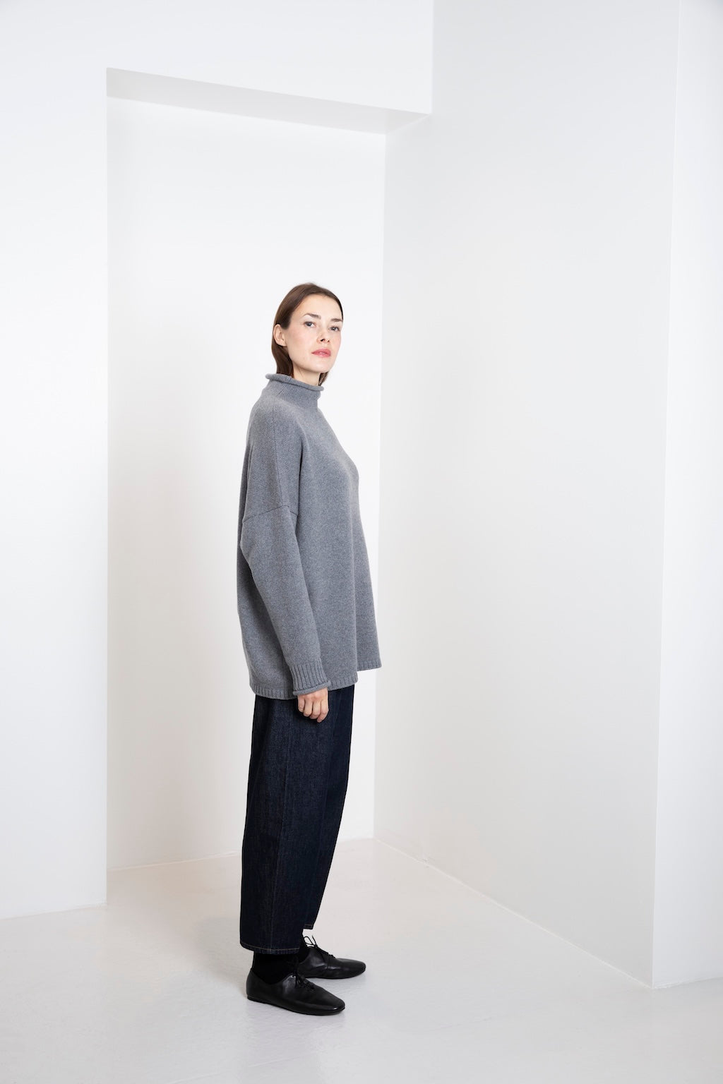 CASHMERE ROLL-NECK SWEATER PORFIDO