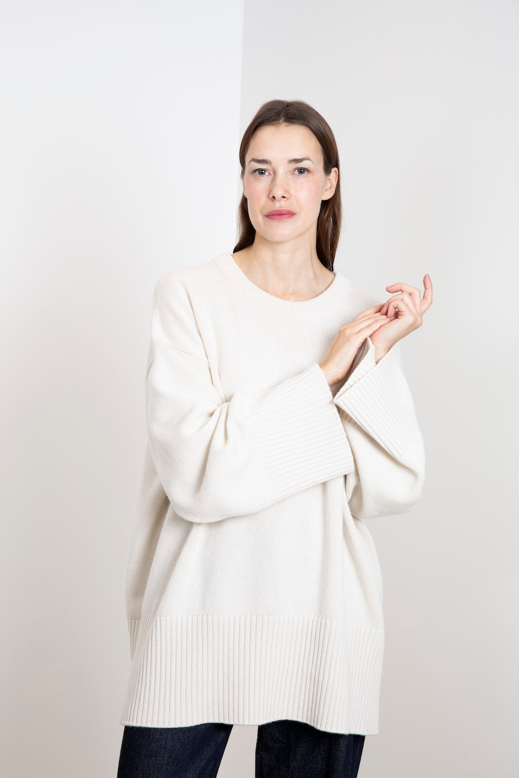 CASHMERE OVERSIZED SWEATER PIETRA
