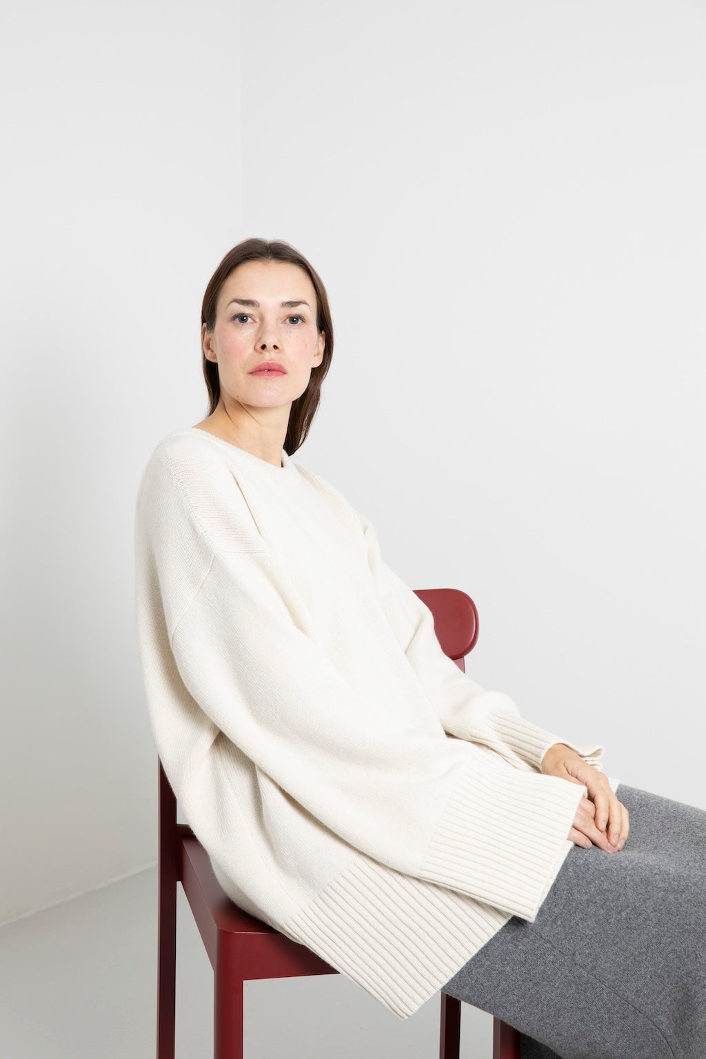 CASHMERE OVERSIZED SWEATER PIETRA