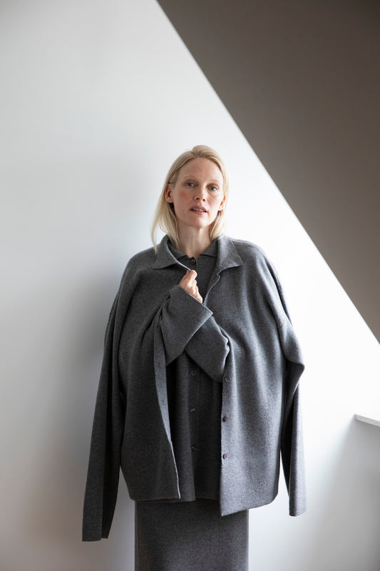 CASHMERE DOUBLE-FACE CARDIGAN