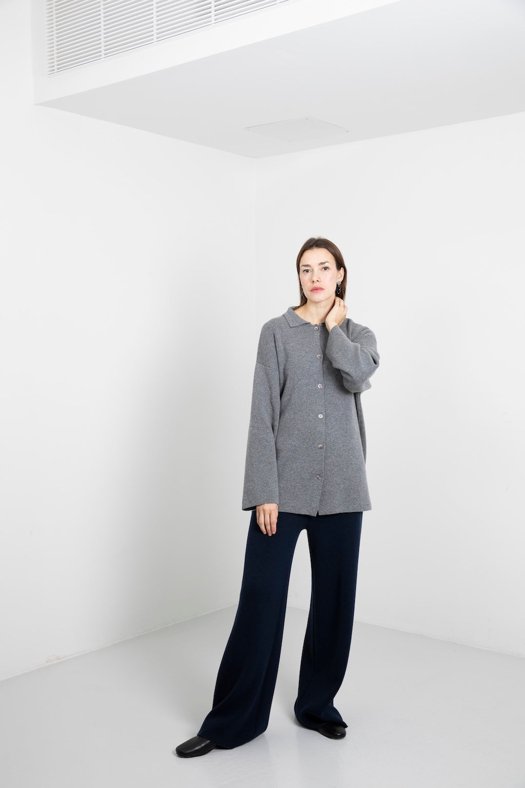 CASHMERE DOUBLE-FACE CARDIGAN