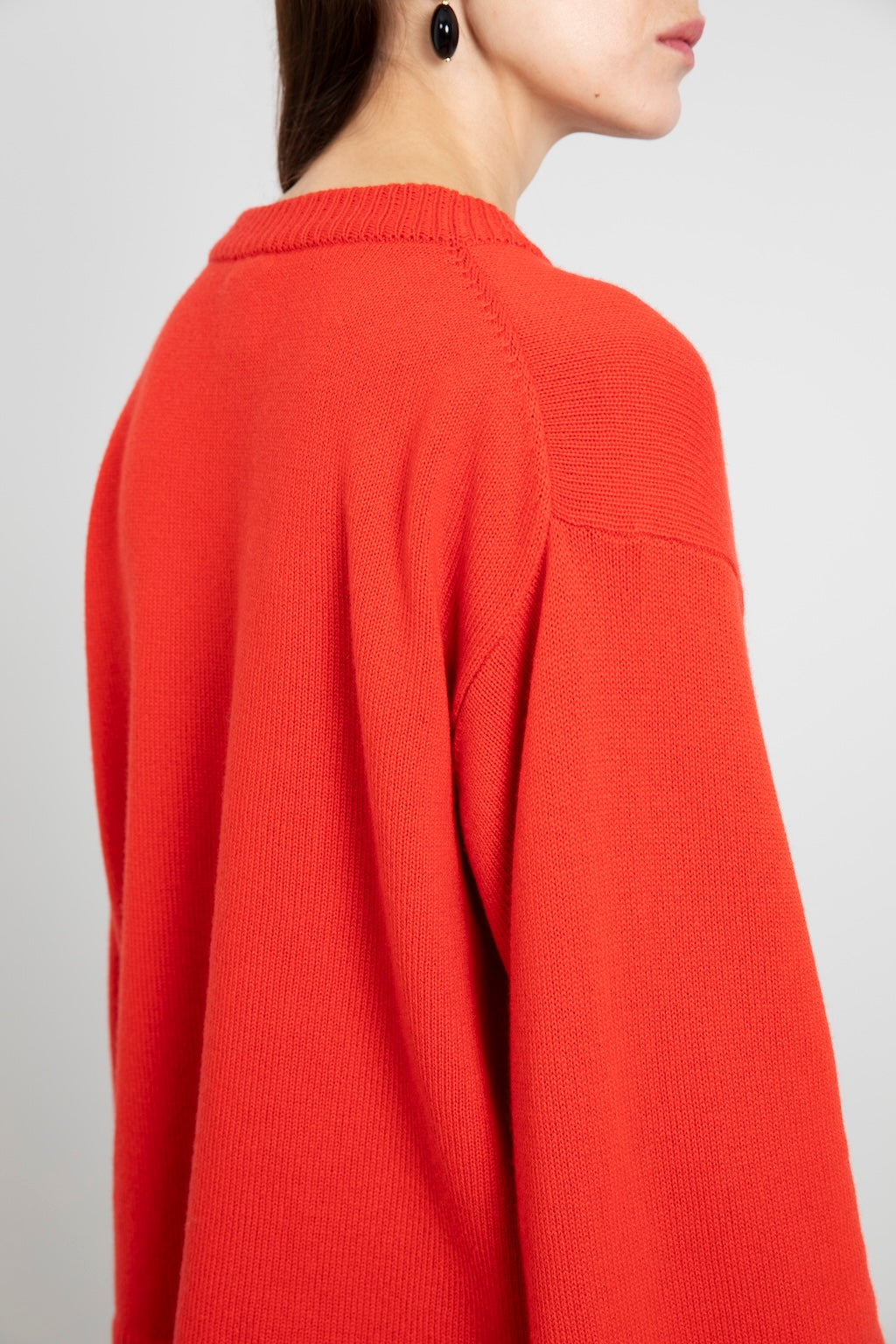 CASHMERE WIDE CREW NECK SWEATER