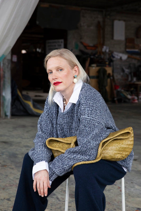 CASHMERE FISHERMAN SWEATER