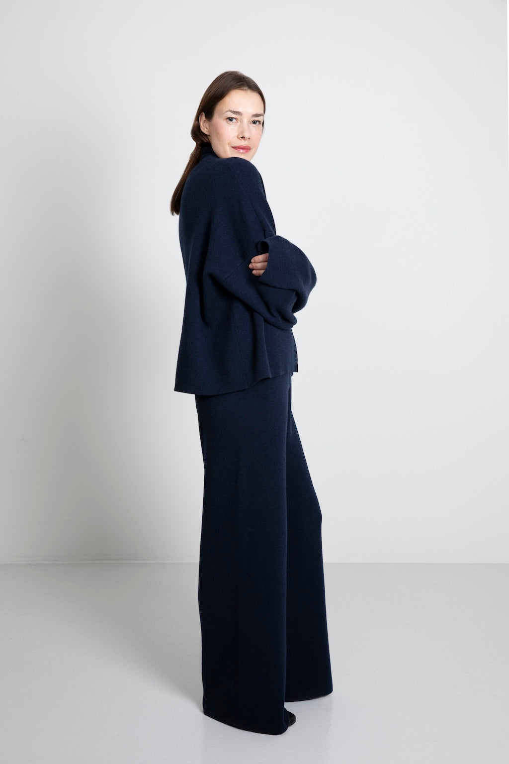 CASHMERE DOUBLE-FACE TROUSERS