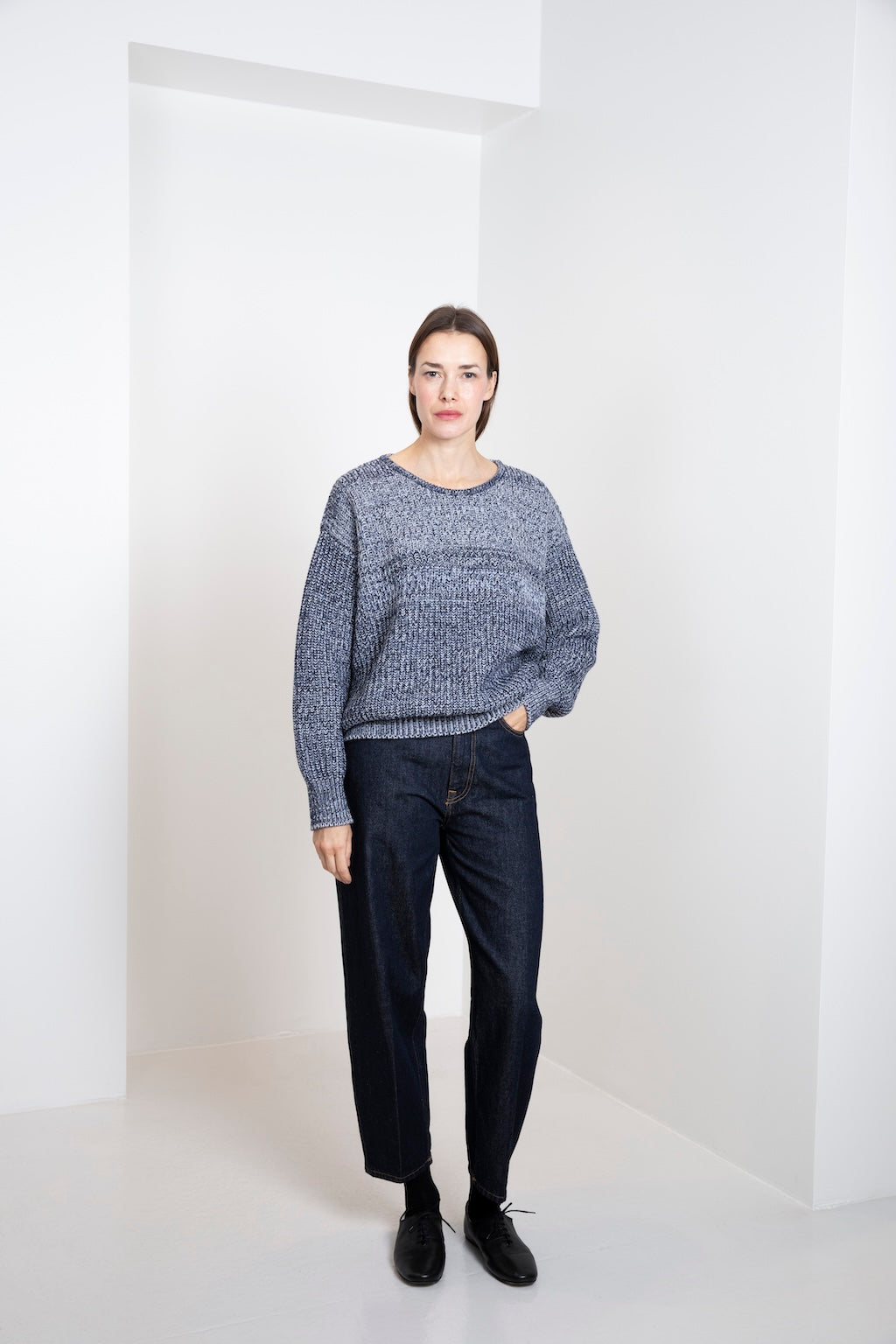 CASHMERE FISHERMAN SWEATER